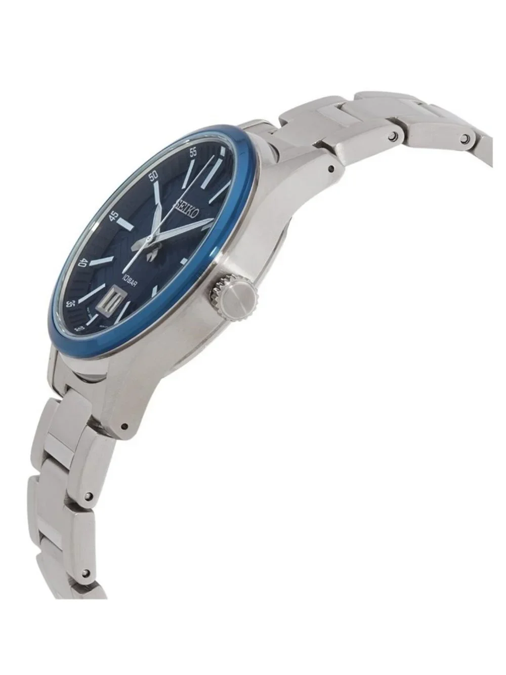 NWT Seiko Essentials Quartz Blue Dial Men's Watch